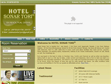 Tablet Screenshot of hotelsonartori.com
